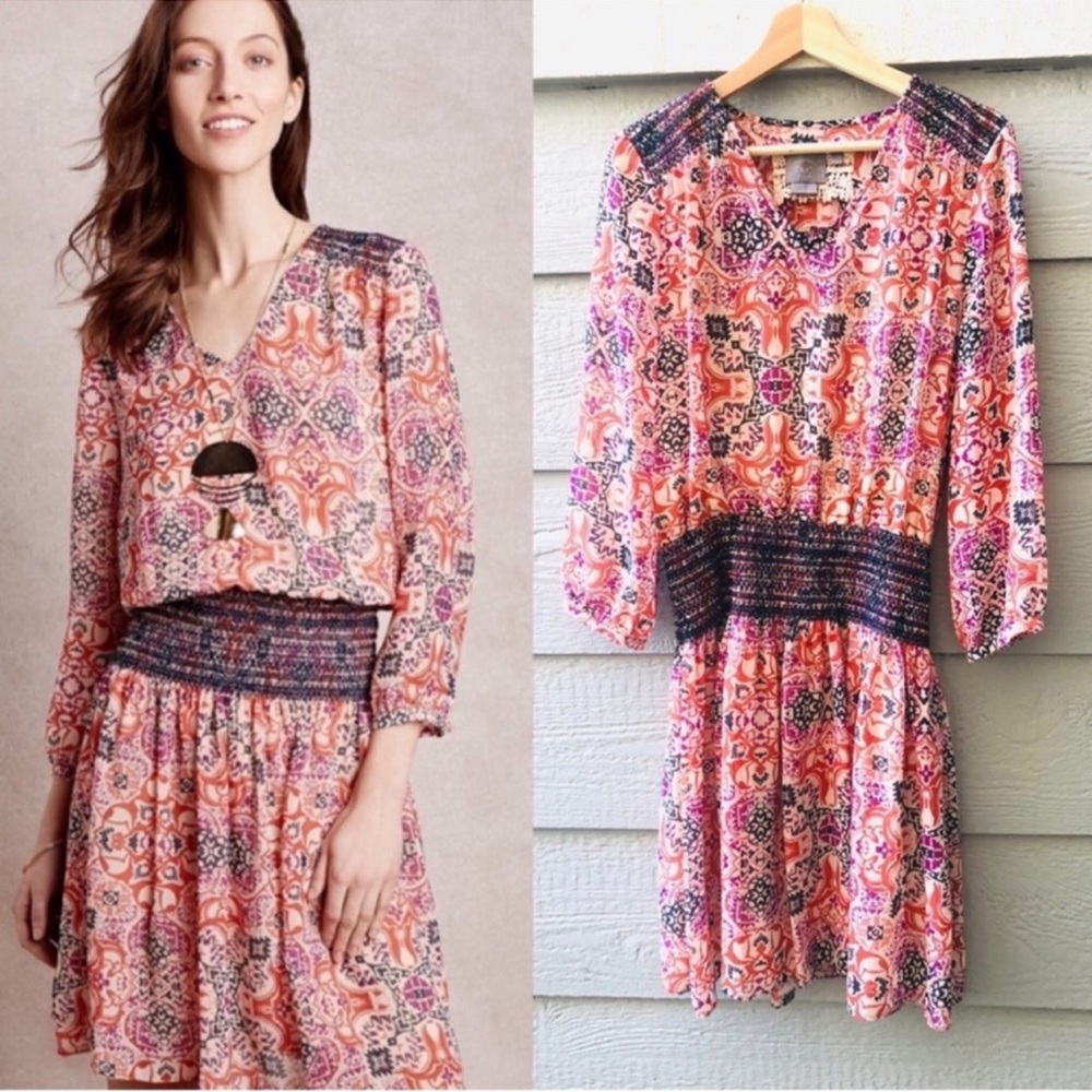 Vanessa Virginia by Anthropologie Day Tripper printed dress